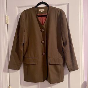 Green Vintage L.N. Robert’s Suit Jacket, Size 8